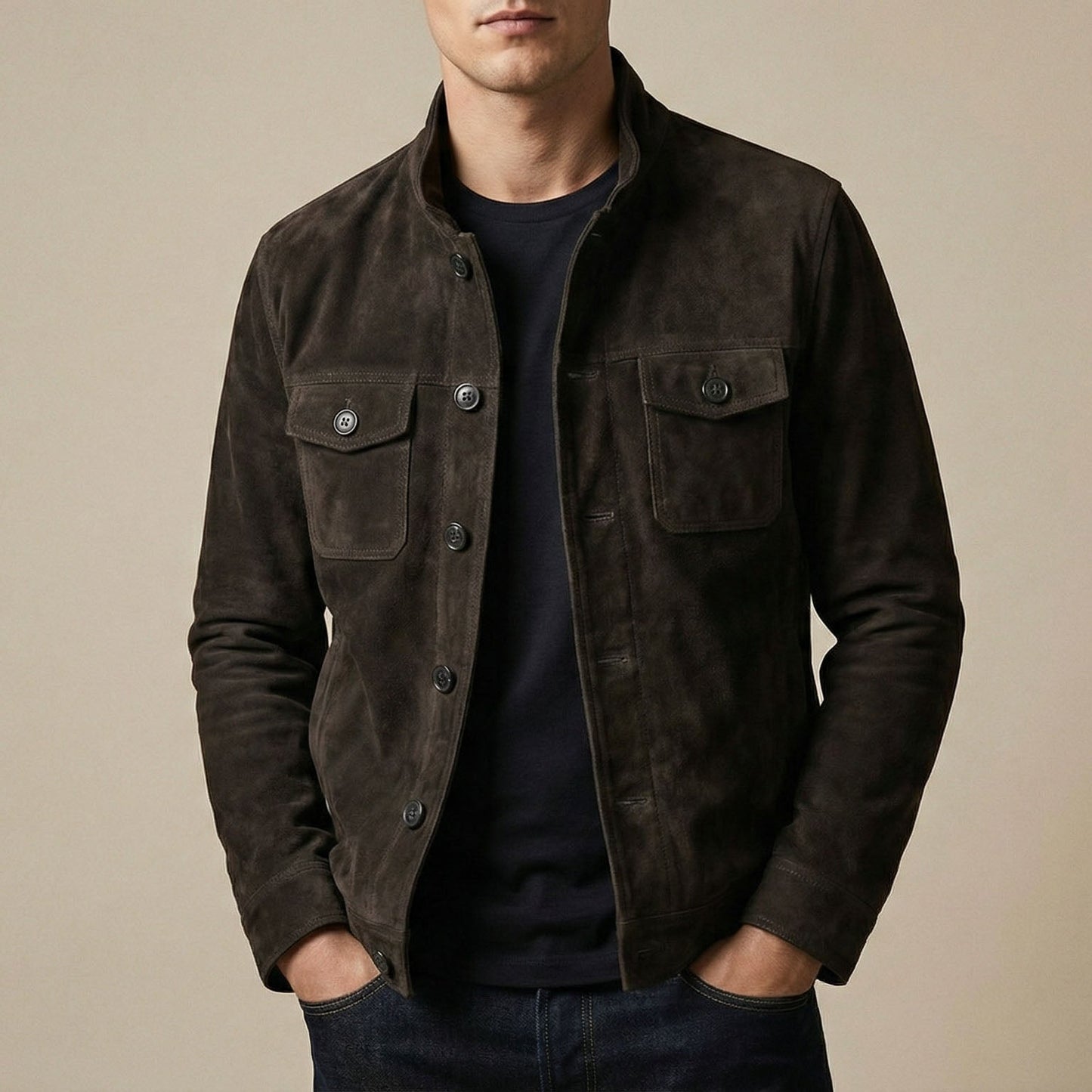 Raffaele Suede Field Jacket